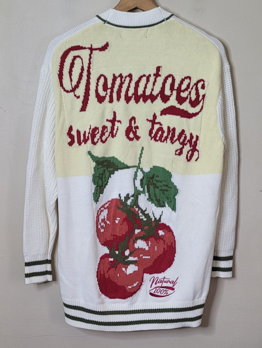 NWT 33 Degrees Tomato Graphic Cardigan Sweater - Picture 7 of 13